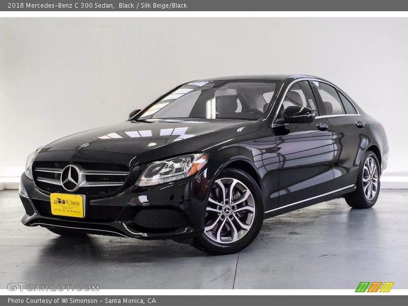 Black / Silk Beige/Black 2018 Mercedes-Benz C 300 Sedan