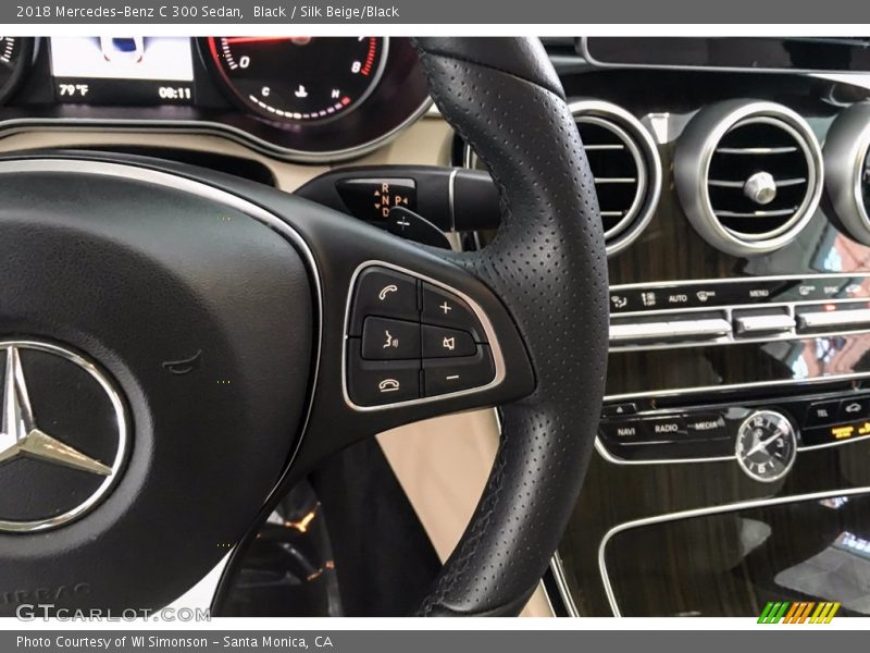Black / Silk Beige/Black 2018 Mercedes-Benz C 300 Sedan