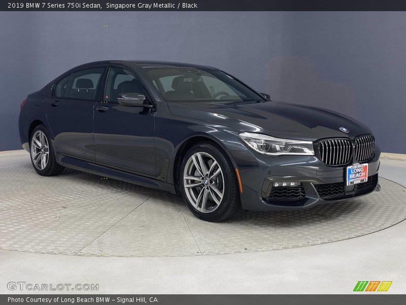 Singapore Gray Metallic / Black 2019 BMW 7 Series 750i Sedan