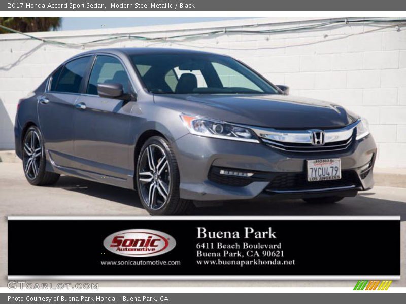 Modern Steel Metallic / Black 2017 Honda Accord Sport Sedan