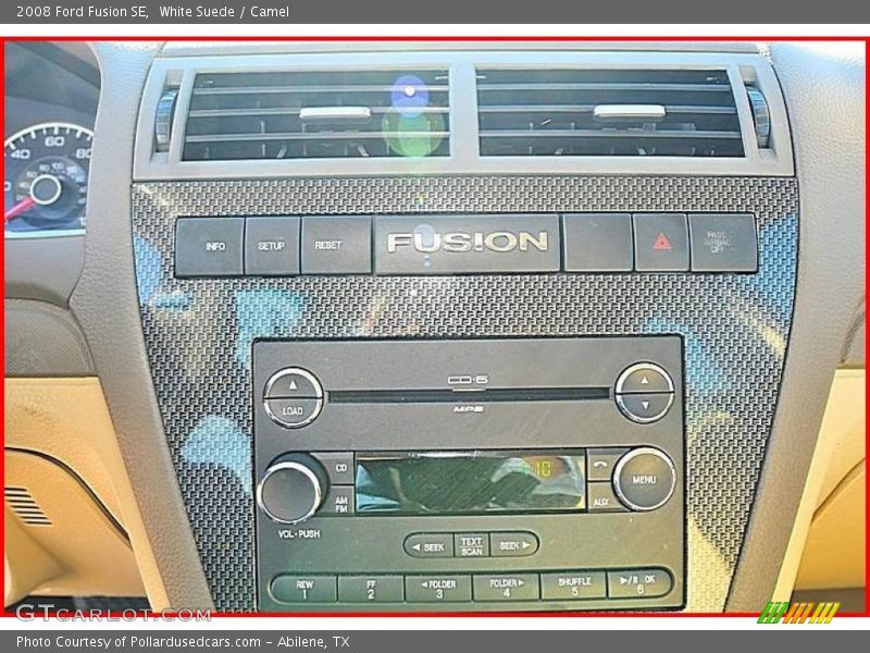 White Suede / Camel 2008 Ford Fusion SE