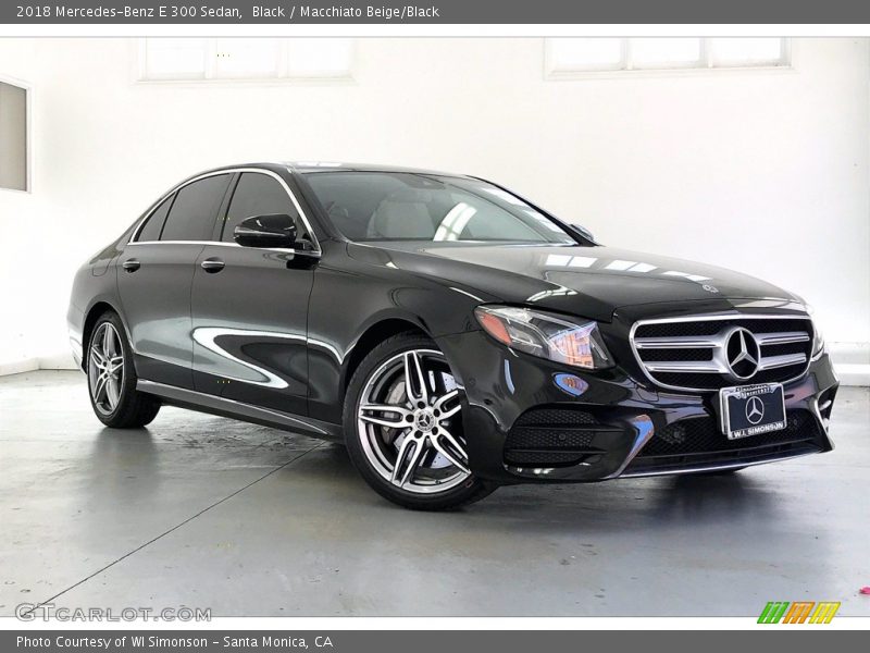 Black / Macchiato Beige/Black 2018 Mercedes-Benz E 300 Sedan