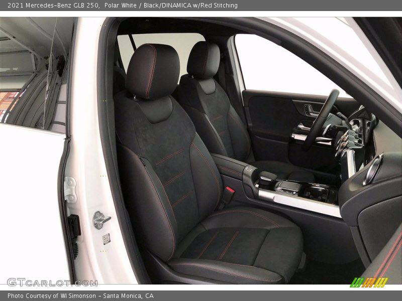 Polar White / Black/DINAMICA w/Red Stitching 2021 Mercedes-Benz GLB 250