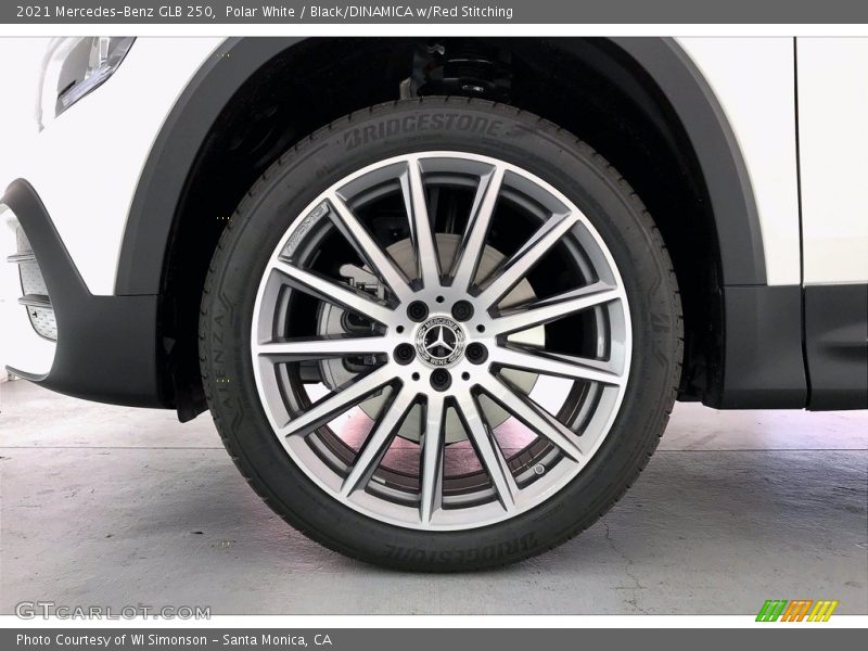 Polar White / Black/DINAMICA w/Red Stitching 2021 Mercedes-Benz GLB 250