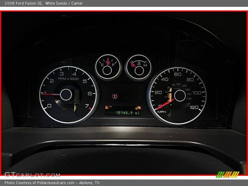 White Suede / Camel 2008 Ford Fusion SE