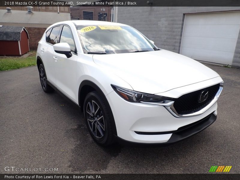 Snowflake White Pearl Mica / Black 2018 Mazda CX-5 Grand Touring AWD