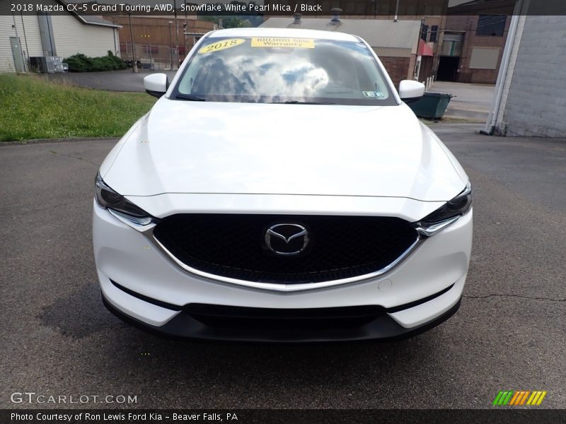 Snowflake White Pearl Mica / Black 2018 Mazda CX-5 Grand Touring AWD