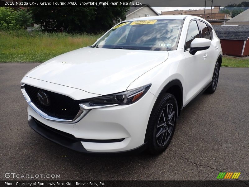 Snowflake White Pearl Mica / Black 2018 Mazda CX-5 Grand Touring AWD