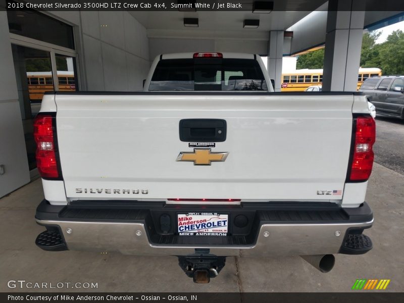 Summit White / Jet Black 2018 Chevrolet Silverado 3500HD LTZ Crew Cab 4x4