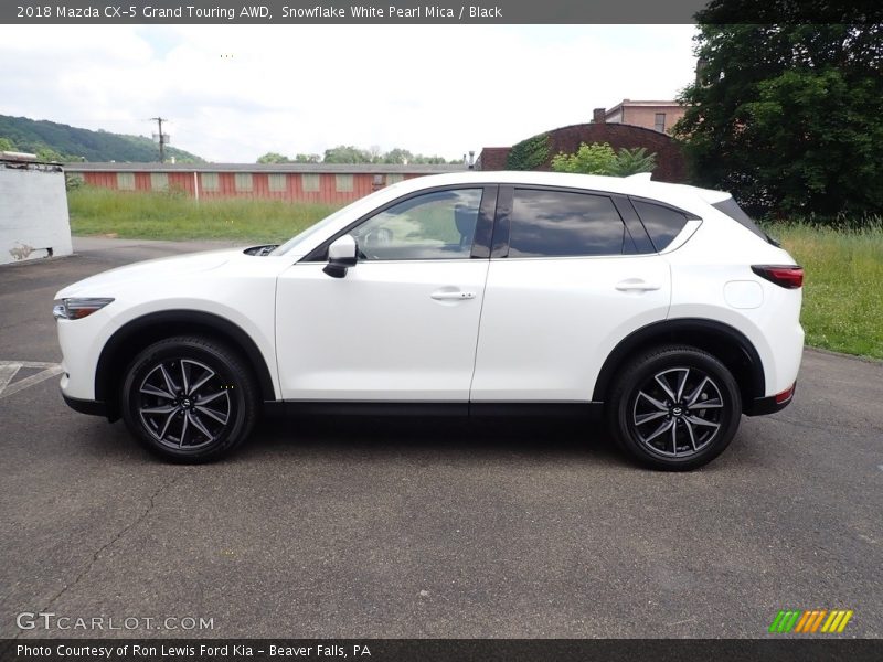Snowflake White Pearl Mica / Black 2018 Mazda CX-5 Grand Touring AWD