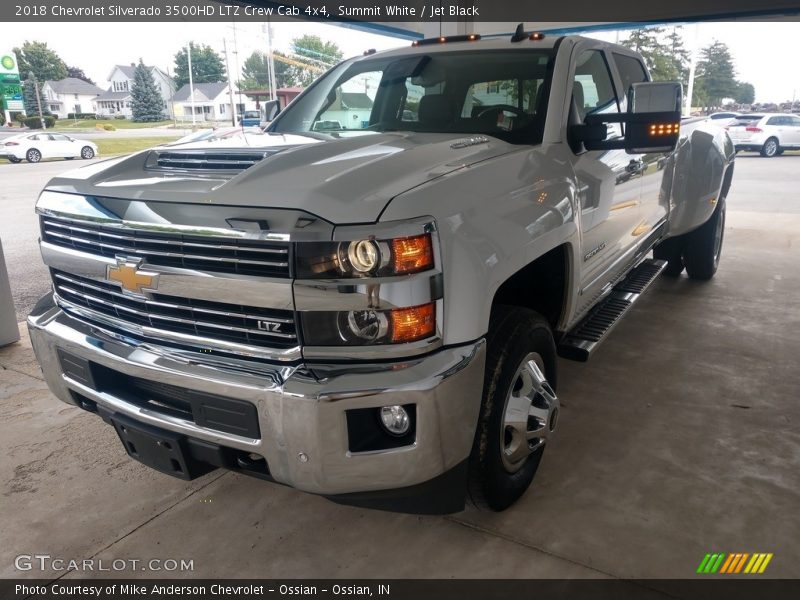 Summit White / Jet Black 2018 Chevrolet Silverado 3500HD LTZ Crew Cab 4x4