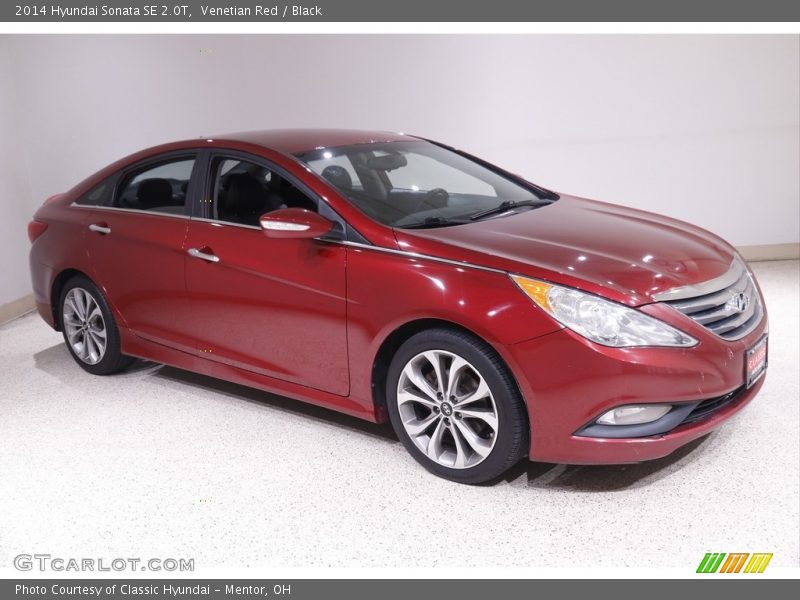 Venetian Red / Black 2014 Hyundai Sonata SE 2.0T