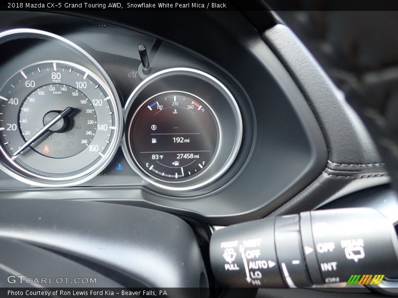 Snowflake White Pearl Mica / Black 2018 Mazda CX-5 Grand Touring AWD