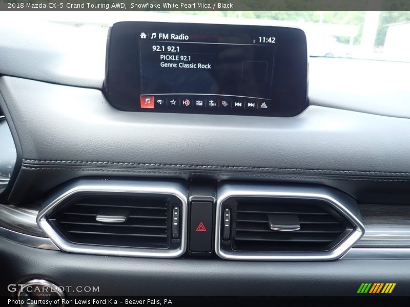 Snowflake White Pearl Mica / Black 2018 Mazda CX-5 Grand Touring AWD
