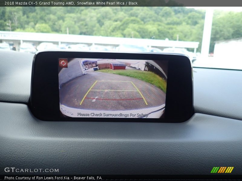 Snowflake White Pearl Mica / Black 2018 Mazda CX-5 Grand Touring AWD