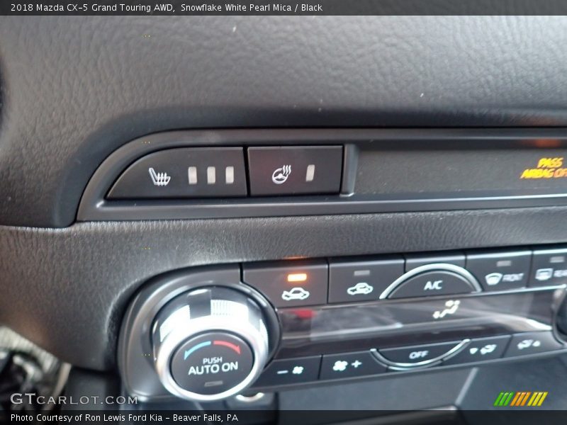 Snowflake White Pearl Mica / Black 2018 Mazda CX-5 Grand Touring AWD