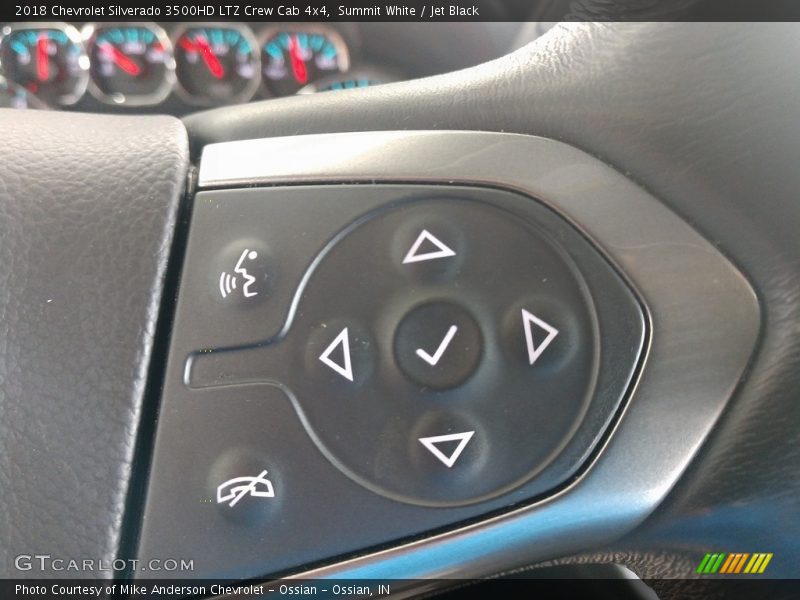 Summit White / Jet Black 2018 Chevrolet Silverado 3500HD LTZ Crew Cab 4x4