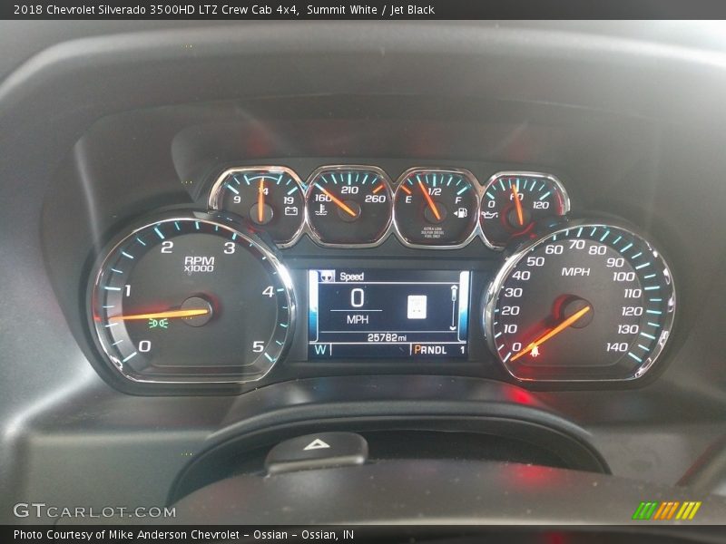 Summit White / Jet Black 2018 Chevrolet Silverado 3500HD LTZ Crew Cab 4x4