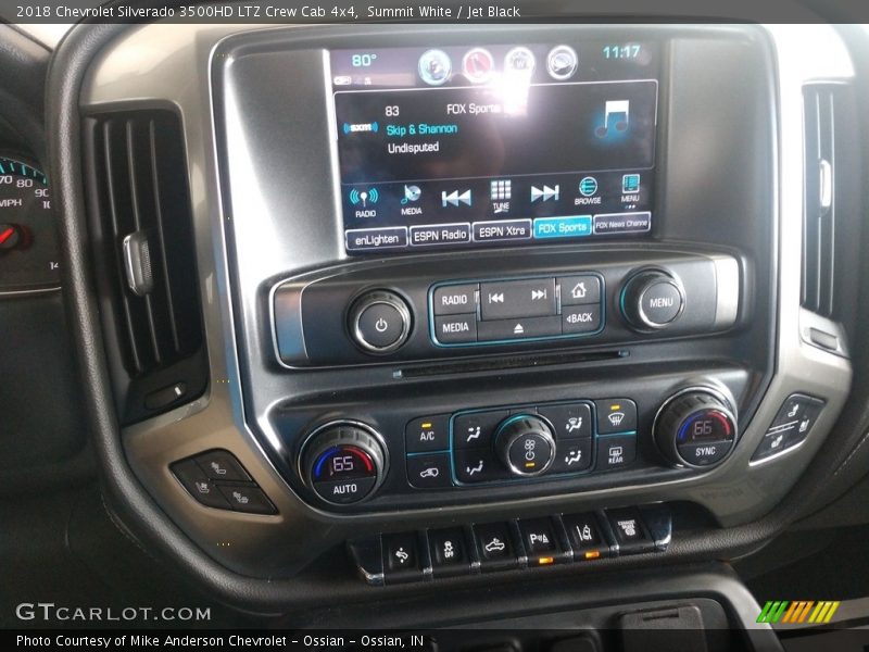 Summit White / Jet Black 2018 Chevrolet Silverado 3500HD LTZ Crew Cab 4x4