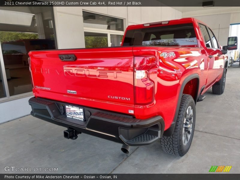 Red Hot / Jet Black 2021 Chevrolet Silverado 2500HD Custom Crew Cab 4x4