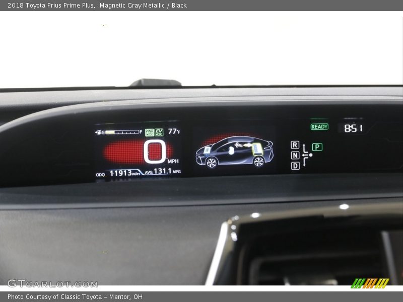 Magnetic Gray Metallic / Black 2018 Toyota Prius Prime Plus
