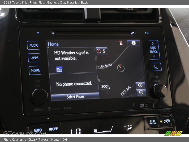 Magnetic Gray Metallic / Black 2018 Toyota Prius Prime Plus