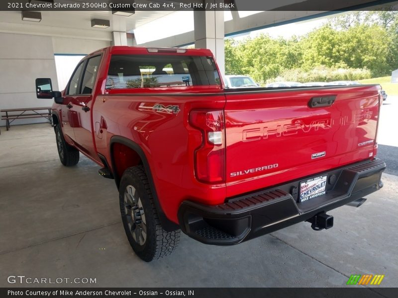 Red Hot / Jet Black 2021 Chevrolet Silverado 2500HD Custom Crew Cab 4x4