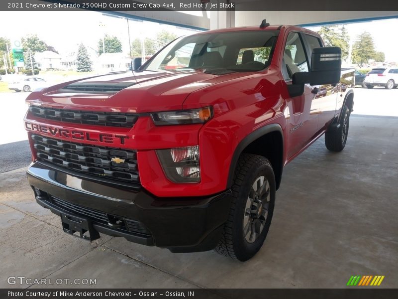 Red Hot / Jet Black 2021 Chevrolet Silverado 2500HD Custom Crew Cab 4x4