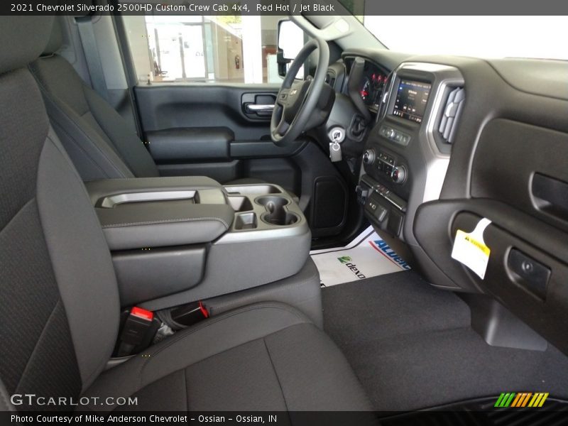Red Hot / Jet Black 2021 Chevrolet Silverado 2500HD Custom Crew Cab 4x4