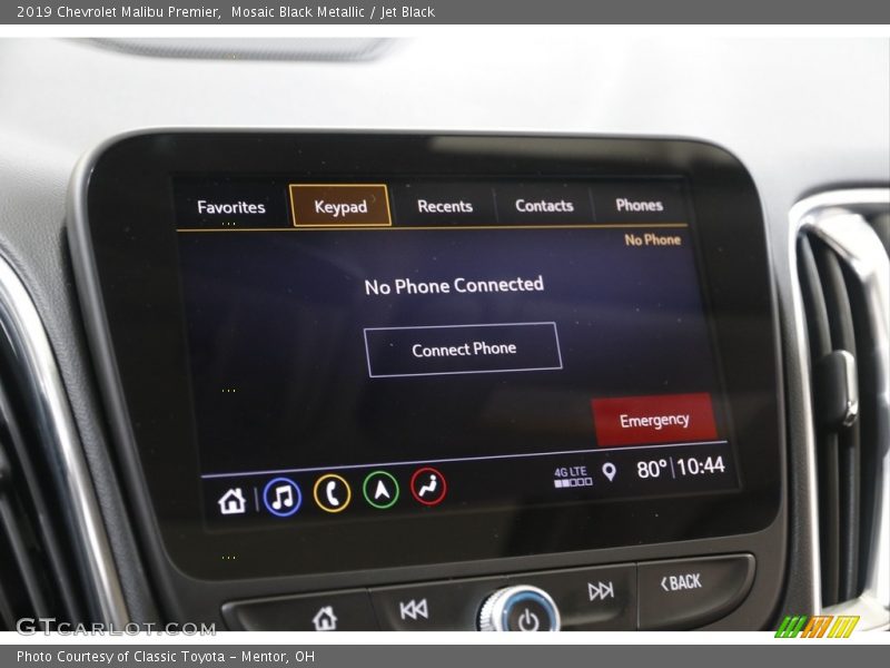 Mosaic Black Metallic / Jet Black 2019 Chevrolet Malibu Premier