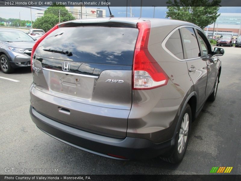 Urban Titanium Metallic / Beige 2012 Honda CR-V EX 4WD