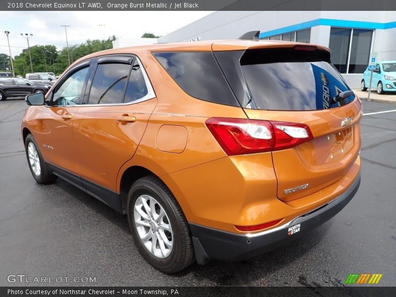 Orange Burst Metallic / Jet Black 2018 Chevrolet Equinox LT AWD