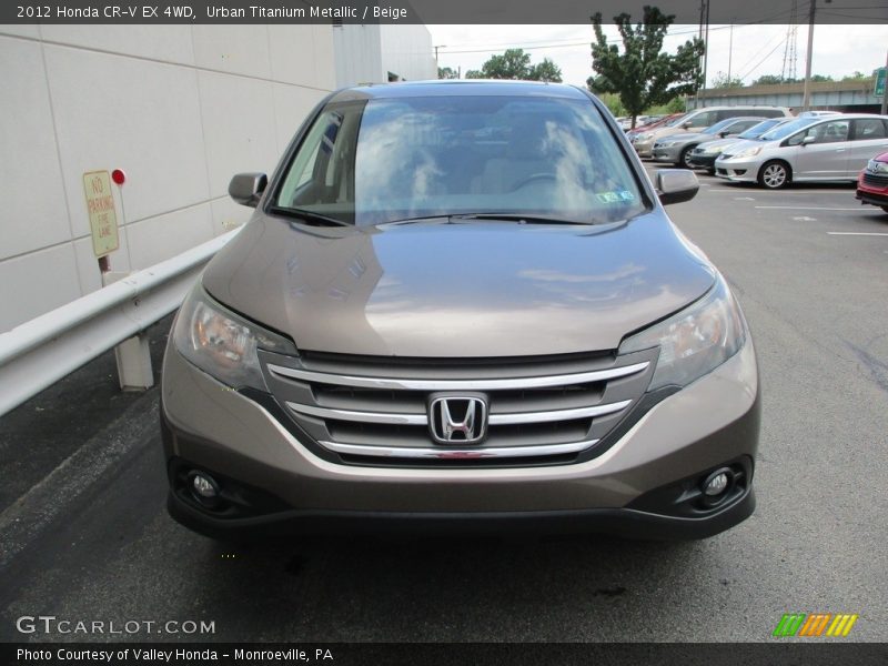 Urban Titanium Metallic / Beige 2012 Honda CR-V EX 4WD