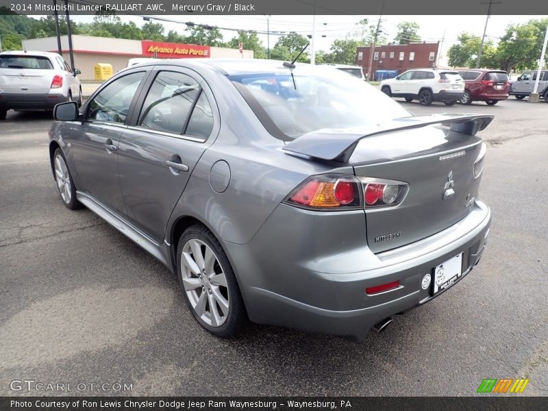 Mercury Gray / Black 2014 Mitsubishi Lancer RALLIART AWC