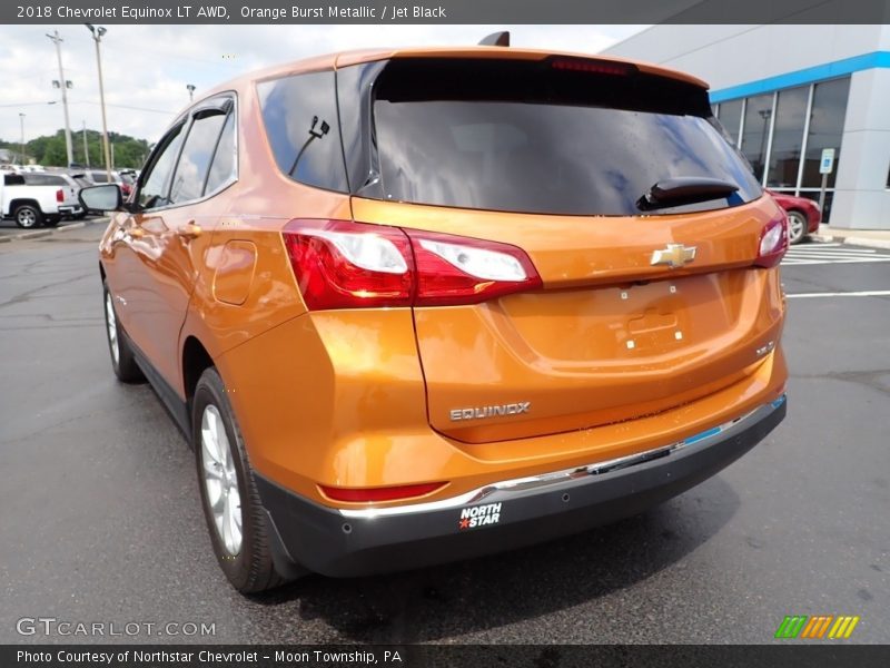 Orange Burst Metallic / Jet Black 2018 Chevrolet Equinox LT AWD