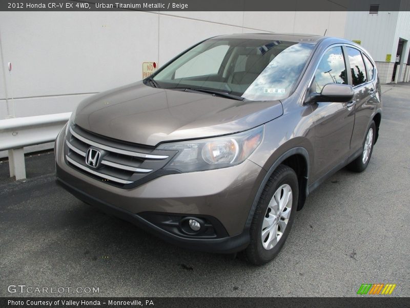 Urban Titanium Metallic / Beige 2012 Honda CR-V EX 4WD