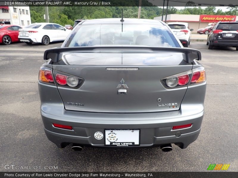 Mercury Gray / Black 2014 Mitsubishi Lancer RALLIART AWC