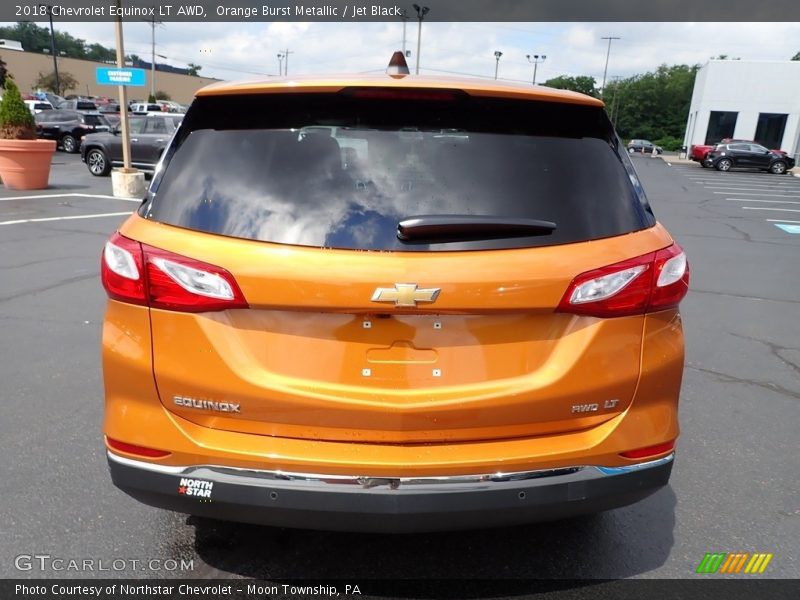 Orange Burst Metallic / Jet Black 2018 Chevrolet Equinox LT AWD