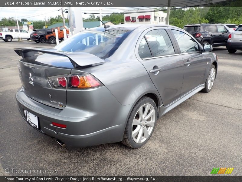 Mercury Gray / Black 2014 Mitsubishi Lancer RALLIART AWC