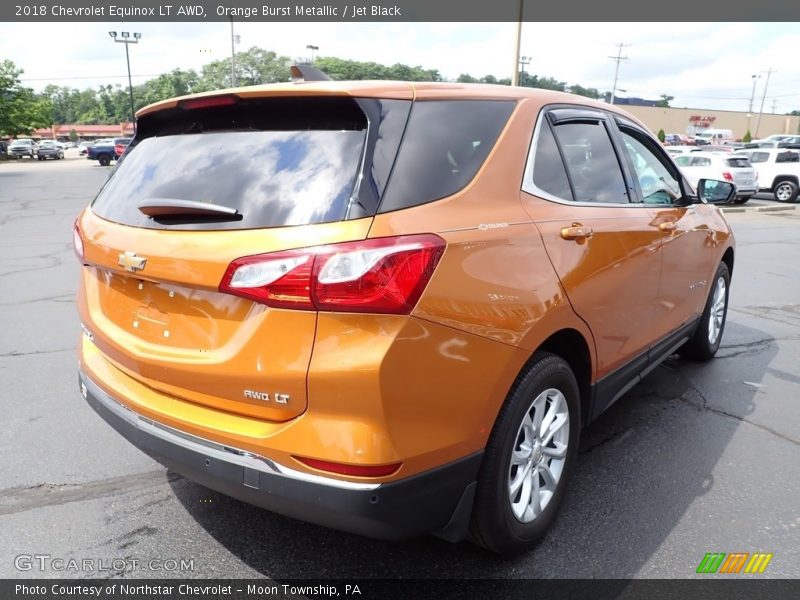 Orange Burst Metallic / Jet Black 2018 Chevrolet Equinox LT AWD