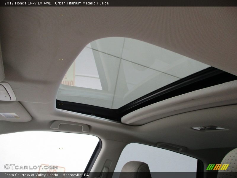 Urban Titanium Metallic / Beige 2012 Honda CR-V EX 4WD