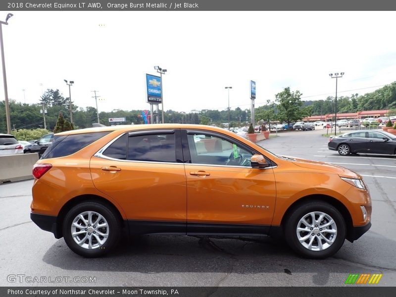 Orange Burst Metallic / Jet Black 2018 Chevrolet Equinox LT AWD