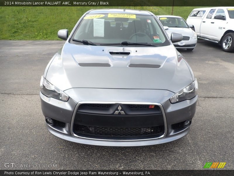 Mercury Gray / Black 2014 Mitsubishi Lancer RALLIART AWC