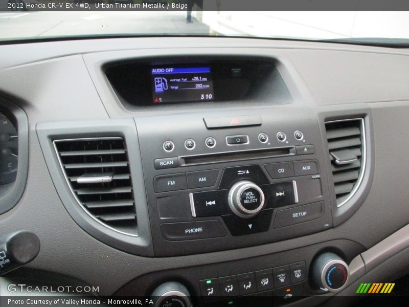 Urban Titanium Metallic / Beige 2012 Honda CR-V EX 4WD