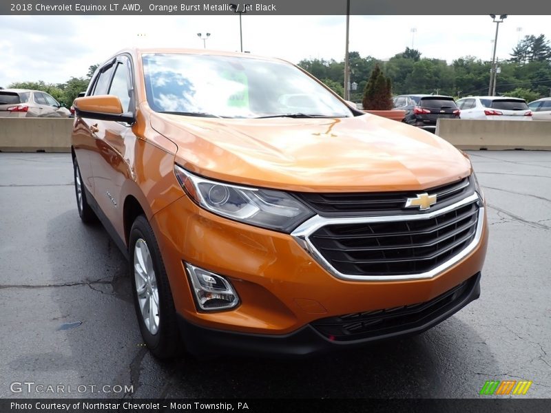 Orange Burst Metallic / Jet Black 2018 Chevrolet Equinox LT AWD