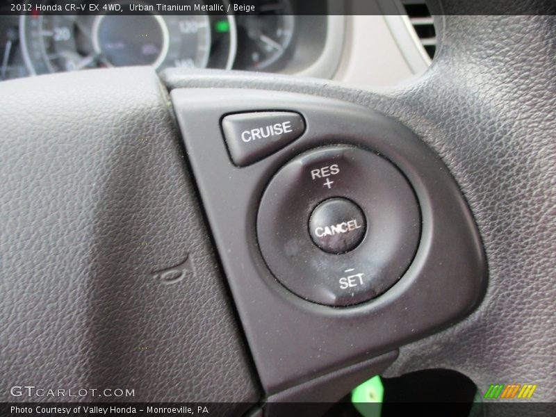 Urban Titanium Metallic / Beige 2012 Honda CR-V EX 4WD