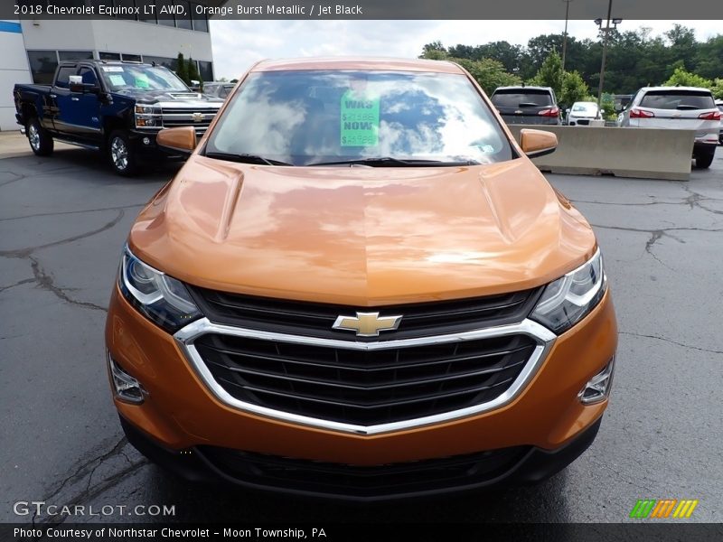 Orange Burst Metallic / Jet Black 2018 Chevrolet Equinox LT AWD