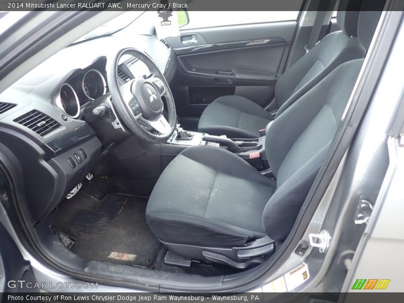 Mercury Gray / Black 2014 Mitsubishi Lancer RALLIART AWC