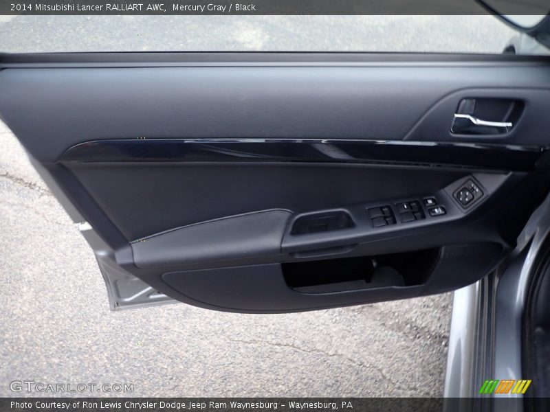 Mercury Gray / Black 2014 Mitsubishi Lancer RALLIART AWC