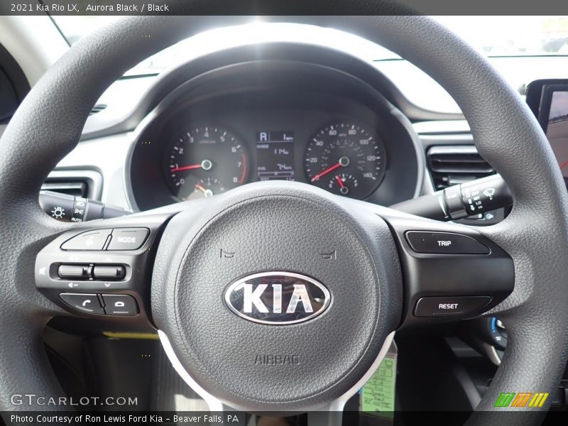 Aurora Black / Black 2021 Kia Rio LX